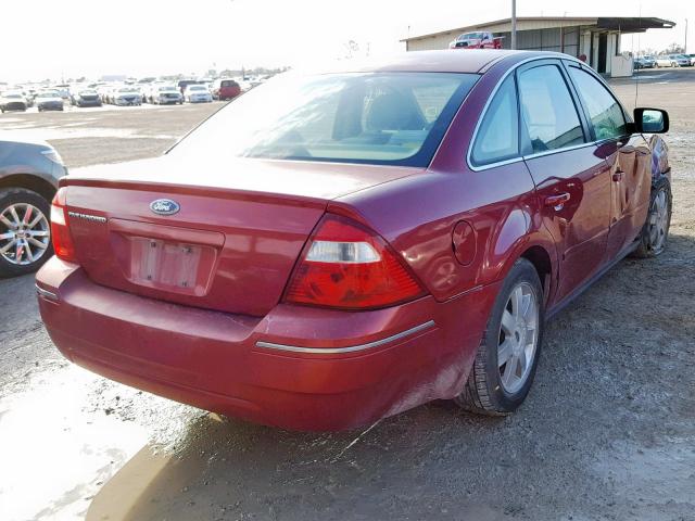 1FAFP23175G206054 - 2005 FORD FIVE HUNDR RED photo 4