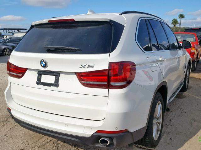 5UXKR2C56F0H40096 - 2015 BMW X5 SDRIVE3 WHITE photo 4