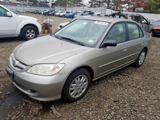 2HGES16594H525084 - 2004 HONDA CIVIC LX SILVER photo 2