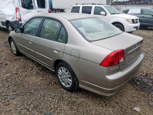 2HGES16594H525084 - 2004 HONDA CIVIC LX SILVER photo 3