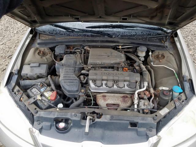 2HGES16594H525084 - 2004 HONDA CIVIC LX SILVER photo 7