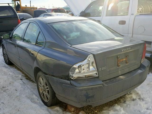 YV1RS592972600074 - 2007 VOLVO S60 2.5T GRAY photo 3