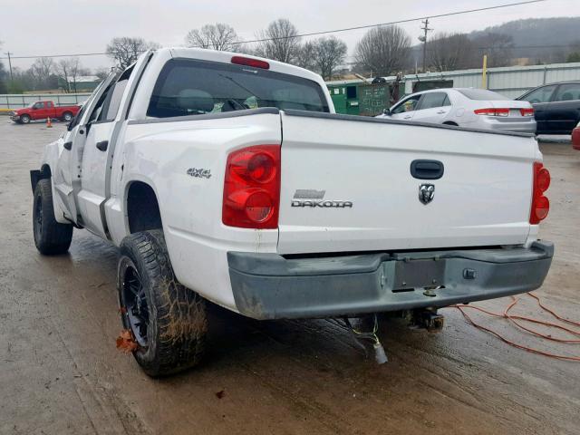 1D7HW28K48S590924 - 2008 DODGE DAKOTA QUA WHITE photo 3