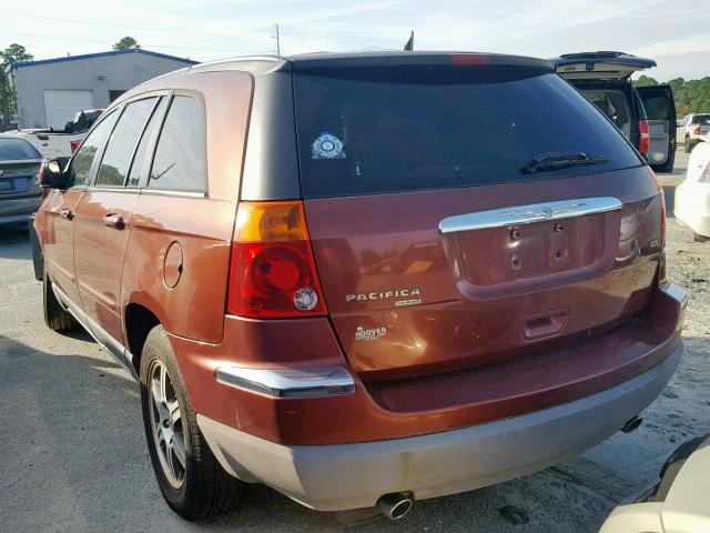 2A8GM68X77R142393 - 2007 CHRYSLER PACIFICA T BROWN photo 3