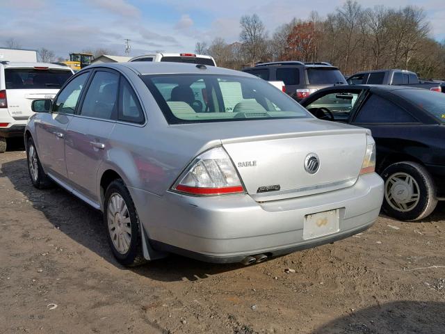 1MEHM40W79G617322 - 2009 MERCURY SABLE SILVER photo 3