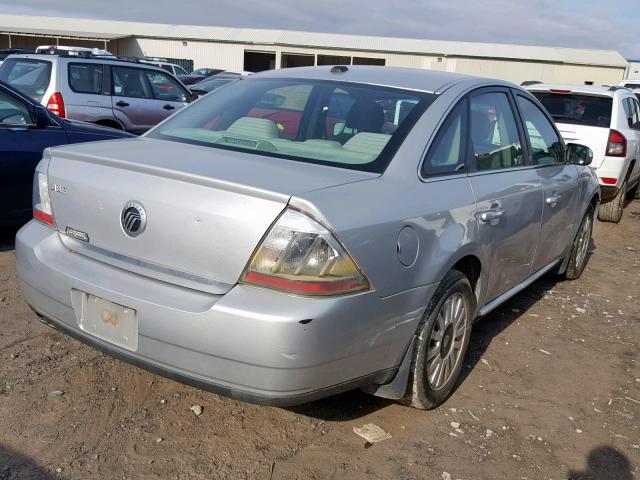 1MEHM40W79G617322 - 2009 MERCURY SABLE SILVER photo 4