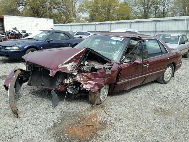 1G4HR52K3VH585388 - 1997 BUICK LESABRE LI RED photo 2