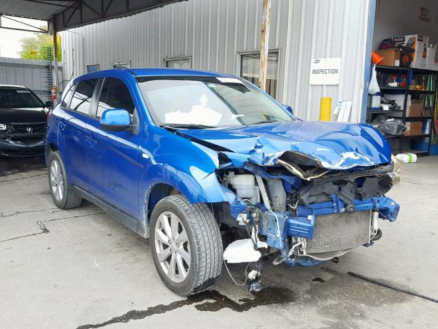 4A4AP3AU9FE054212 - 2015 MITSUBISHI OUTLANDER BLUE photo 1