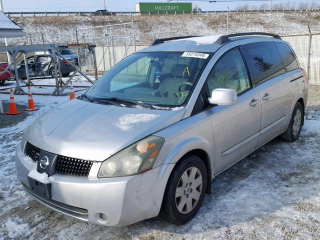 5N1BV28U94N362877 - 2004 NISSAN QUEST S SILVER photo 2