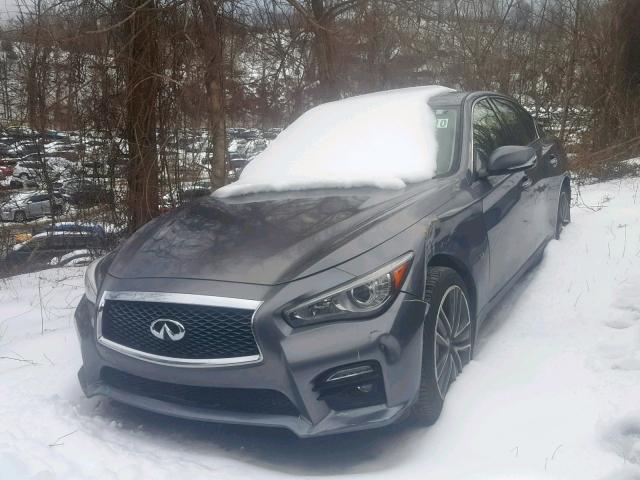 JN1BV7AR7FM412386 - 2015 INFINITI Q50 BASE GRAY photo 2