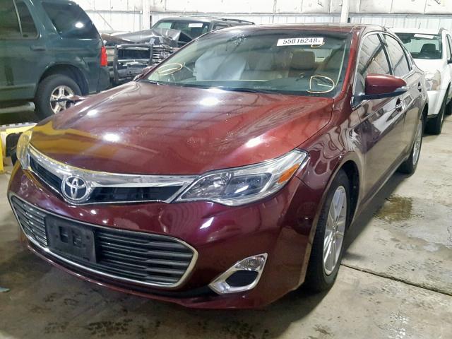 4T1BK1EB8DU047435 - 2013 TOYOTA AVALON BAS RED photo 2