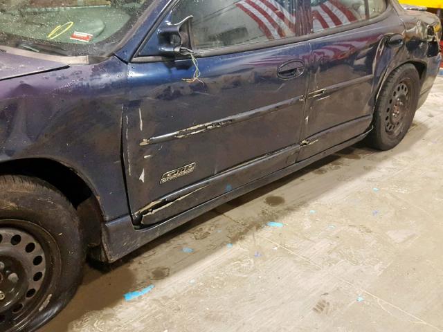 1G2WR52132F131589 - 2002 PONTIAC GRAND PRIX ლურჯი ფოტო 9