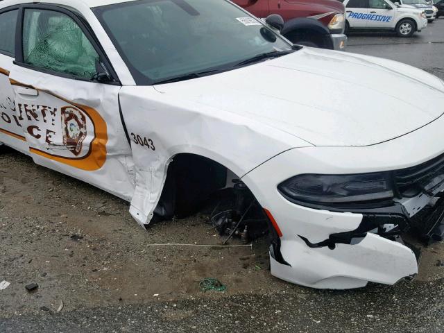 2C3CDXAG9GH352090 - 2016 DODGE CHARGER PO WHITE photo 9