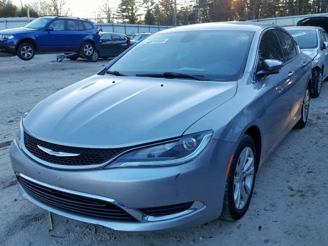 1C3CCCAB5FN504887 - 2015 CHRYSLER 200 LIMITE GRAY photo 2