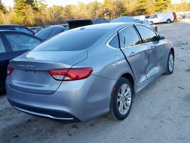 1C3CCCAB5FN504887 - 2015 CHRYSLER 200 LIMITE GRAY photo 4