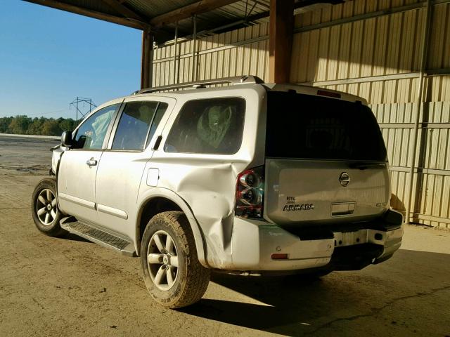 5N1BA0ND4EN606957 - 2014 NISSAN ARMADA SV SILVER photo 3