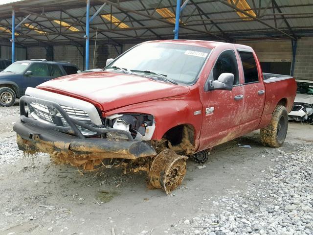 3D7KS28T09G514474 - 2009 DODGE RAM 2500 RED photo 2