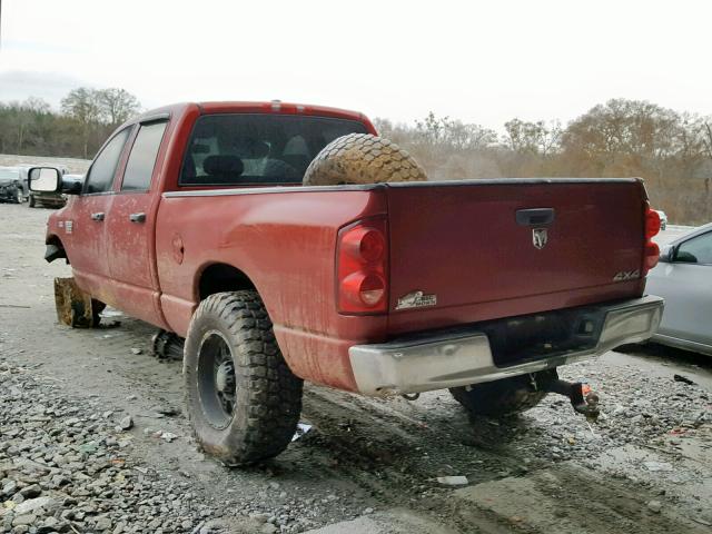 3D7KS28T09G514474 - 2009 DODGE RAM 2500 RED photo 3