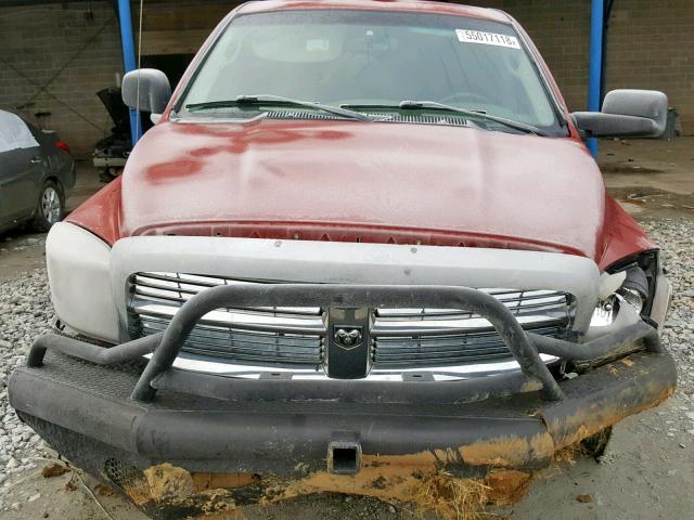 3D7KS28T09G514474 - 2009 DODGE RAM 2500 RED photo 7