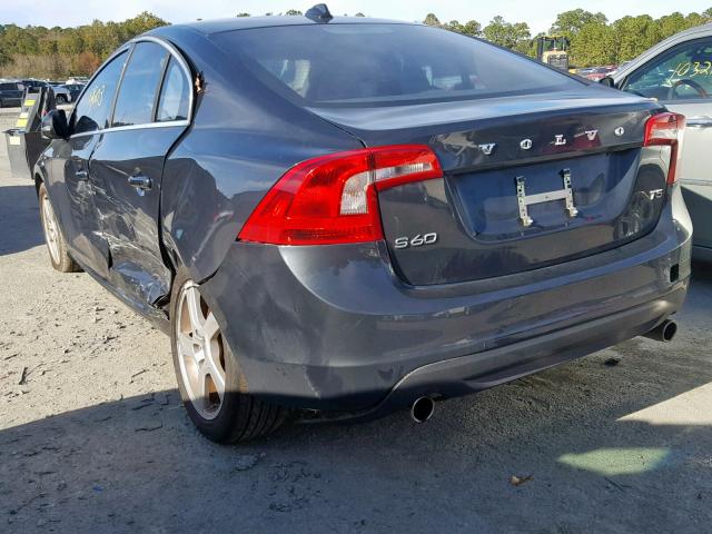 YV1612FS5D2184450 - 2013 VOLVO S60 T5 CHARCOAL photo 3