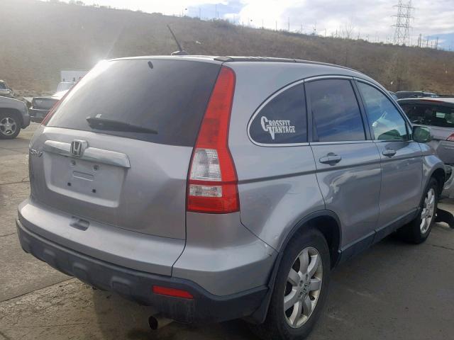 JHLRE38717C045360 - 2007 HONDA CR-V EXL SILVER photo 4