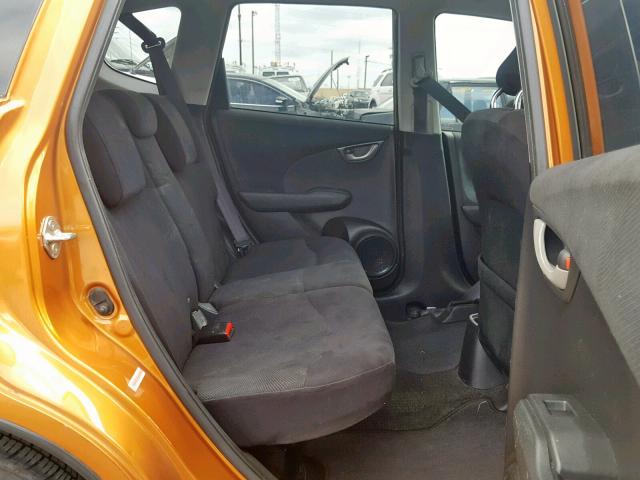 JHMGE8H52BC004663 - 2011 HONDA FIT SPORT ORANGE photo 6