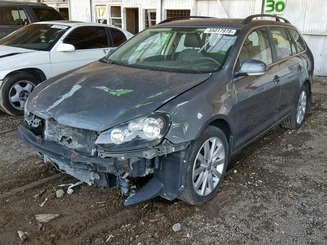 3VWPL7AJ6EM628314 - 2014 VOLKSWAGEN JETTA TDI CHARCOAL photo 2