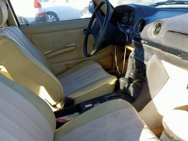 WDB12312204375 - 1980 MERCEDES-BENZ 240D TAN photo 5