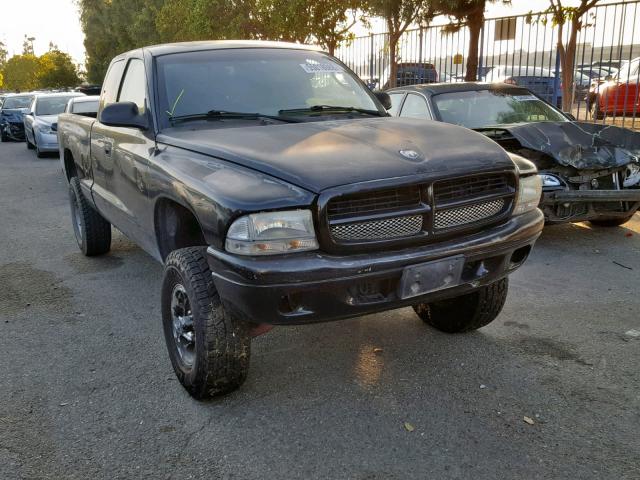 1B7GL22X1YS797600 - 2000 DODGE DAKOTA BLACK photo 1