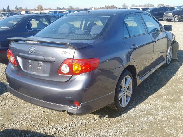 1NXBE40E59Z004656 - 2009 TOYOTA COROLLA XR 石墨色 照片 4