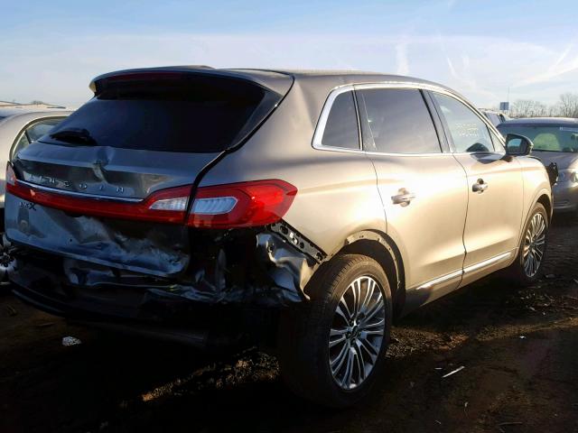 2LMTJ6LR4GBL50649 - 2016 LINCOLN MKX RESERV BROWN photo 4