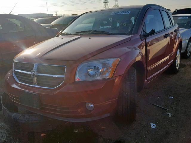 1B3HB48B18D526542 - 2008 DODGE CALIBER SX ORANGE photo 2