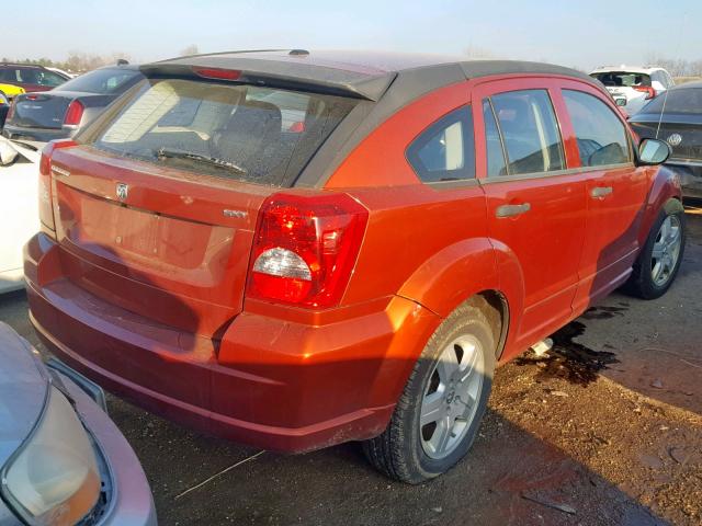 1B3HB48B18D526542 - 2008 DODGE CALIBER SX ORANGE photo 4