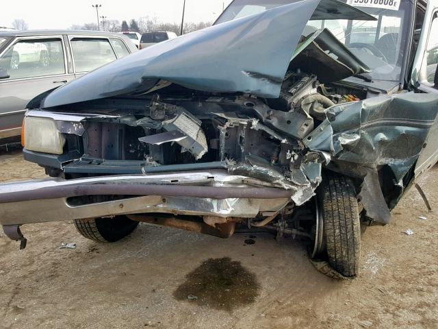 1FTCR10U9TTA45128 - 1996 FORD RANGER GREEN photo 9