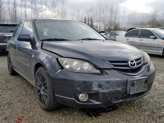 JM1BK143861531446 - 2006 MAZDA 3 HATCHBAC BLACK photo 1