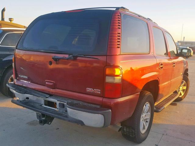 1GKEC13Z83R290909 - 2003 GMC YUKON MAROON photo 4