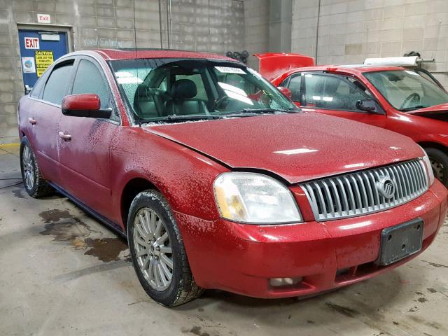 1MEHM43126G605705 - 2006 MERCURY MONTEGO PR RED photo 1