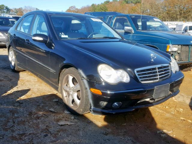 WDBRF52H96E022725 - 2006 MERCEDES-BENZ C GENERATI BLACK photo 1