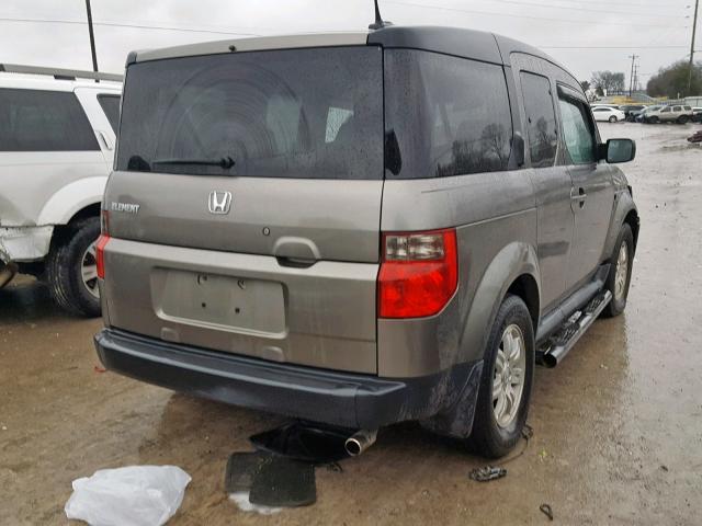 5J6YH18707L000148 - 2007 HONDA ELEMENT EX CHARCOAL photo 4