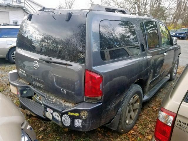 5N1AA08B94N726726 - 2004 NISSAN ARMADA SE CHARCOAL photo 4