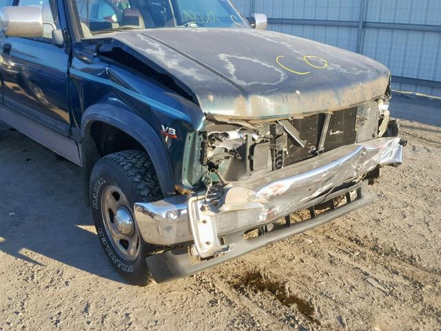 1B7GG23Y1SS184301 - 1995 DODGE DAKOTA GREEN photo 9