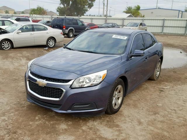 1G11C5SL1EF106406 - 2014 CHEVROLET MALIBU 1LT BLUE photo 2