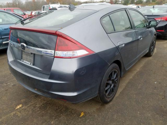 JHMZE2H38DS006575 - 2013 HONDA INSIGHT GRAY photo 4