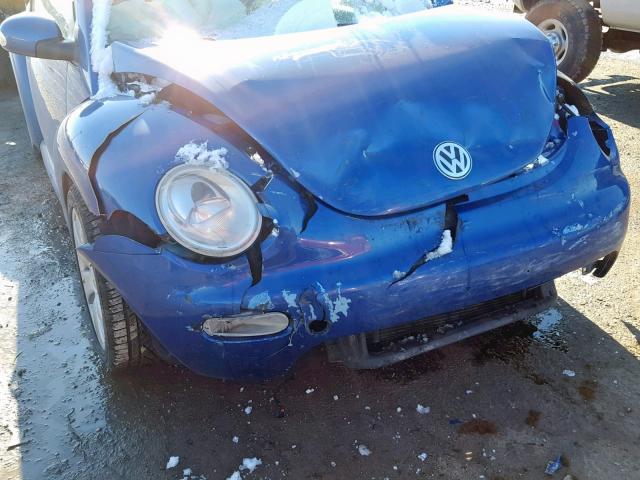 3VWCD21C23M440788 - 2003 VOLKSWAGEN NEW BEETLE Mavi foto 9