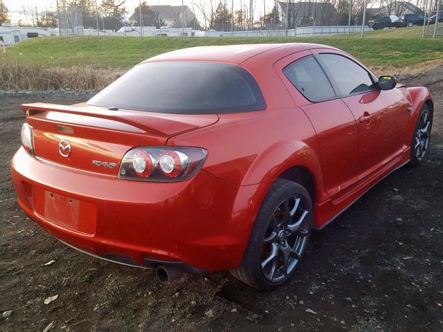 JM1FE1T47B0405520 - 2011 MAZDA RX8 RED photo 4