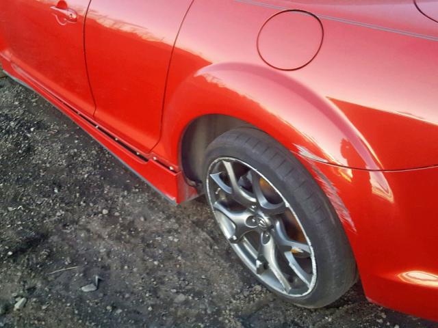 JM1FE1T47B0405520 - 2011 MAZDA RX8 RED photo 9