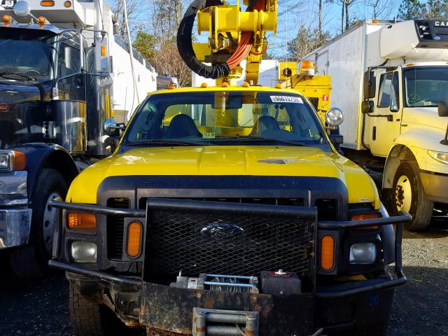 1FDAF57R19EB12029 - 2009 FORD F550 SUPER YELLOW photo 9