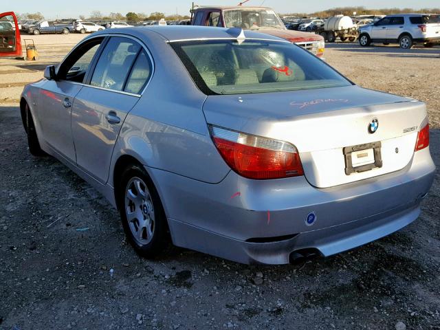 WBANA53524B854549 - 2004 BMW 525 I SILVER photo 3