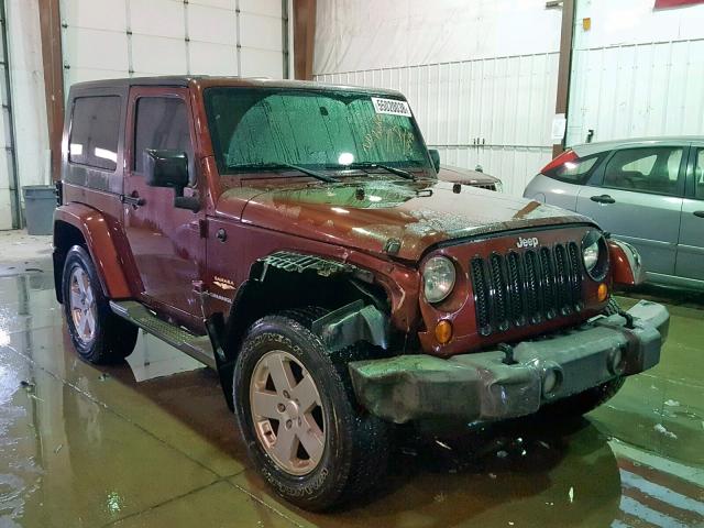 1J4FA54197L126948 - 2007 JEEP WRANGLER S MAROON photo 1