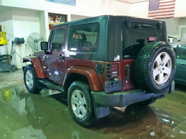 1J4FA54197L126948 - 2007 JEEP WRANGLER S MAROON photo 3